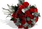 Červené růže a eukalyptus | rozvoz květin | Doručení květin po Praze | poslat květiny |